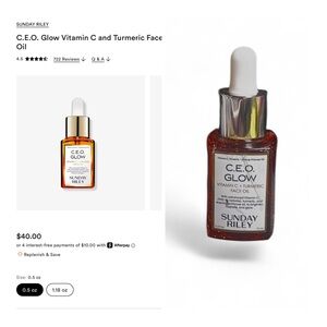 Sunday Riley C.E.O. Glow Vitamin C + Turmeric Face Oil 0.5 oz / 15 ml